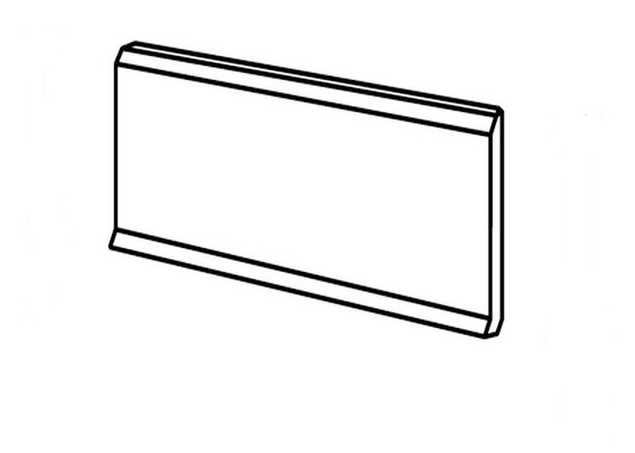 ZOCCOLO AD APPOGGIO SMUSSATO 10X20 CM