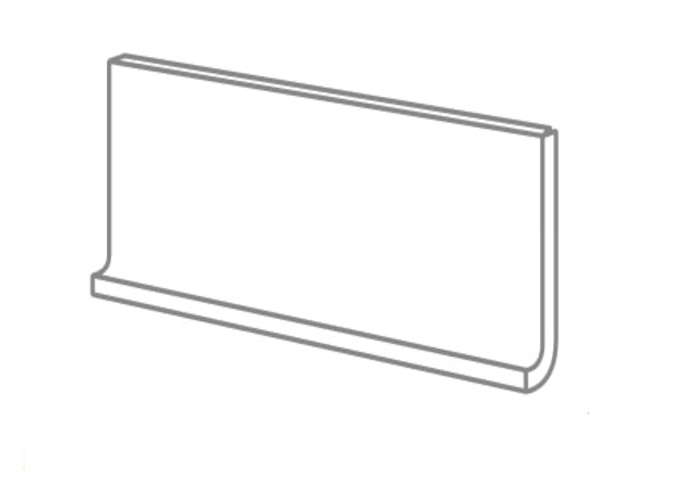 ZOCCOLO A RACCORDO A TAGLIO RETTO 10X20 CM